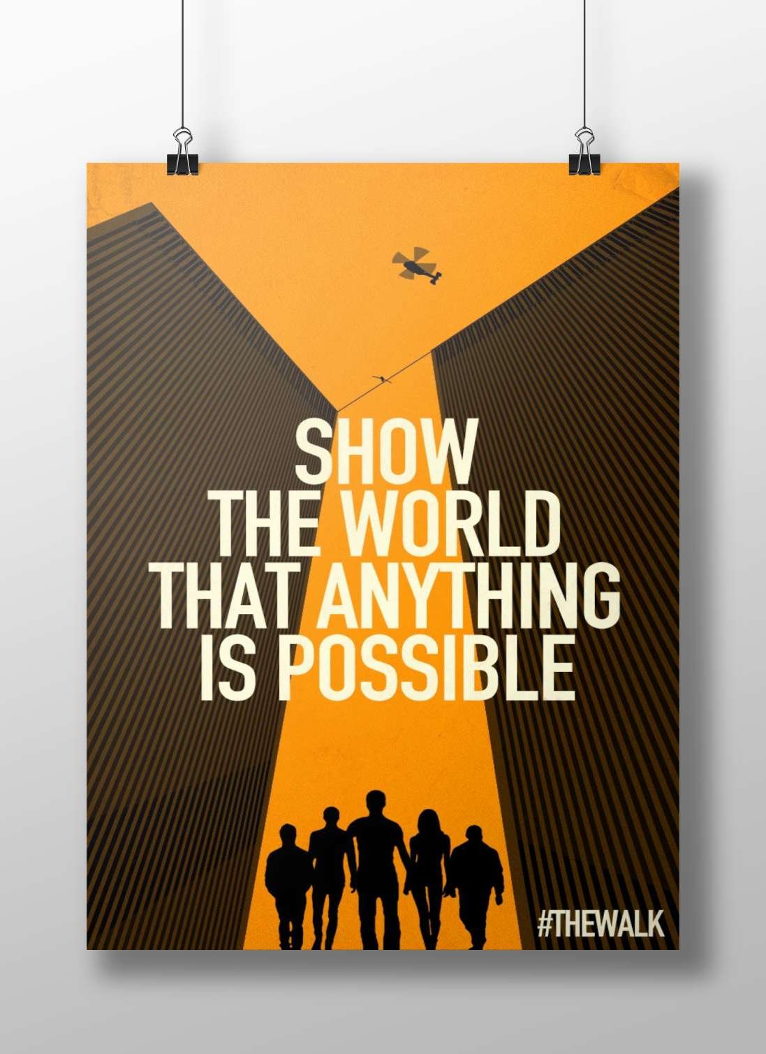 The Walk (2012 film) Philippe Petit - High Wire Art Poster