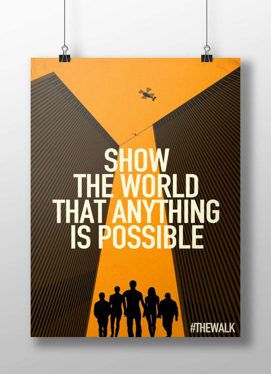 The Walk (2012 film) Philippe Petit - High Wire Art Poster