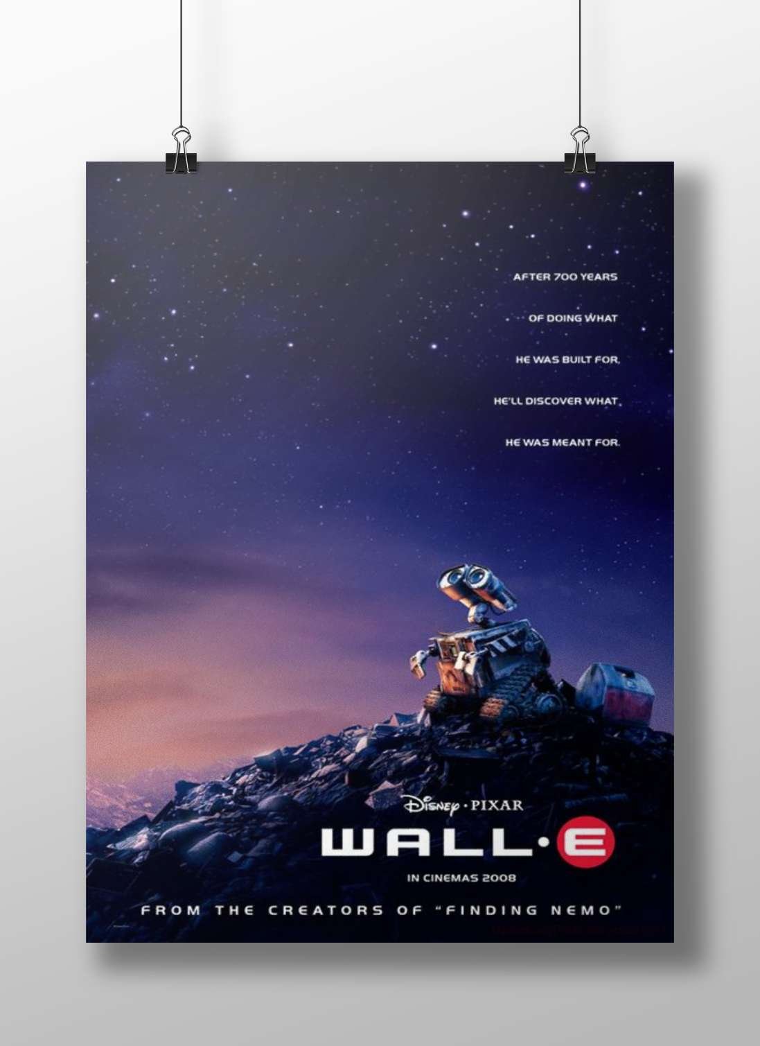 WALL·E (the robot character from Disney·Pixar's Wall-E franchise) Wall·E - Optimistic Future Robot Poster