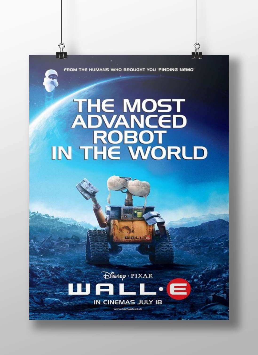Wall-E - Optimistic Future Retro Poster