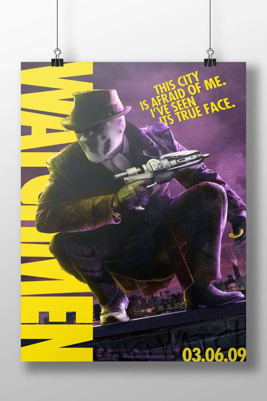 Watchmen (franchise/movie, as confirmed by the poster title "WATCHMEN" and release date 03.06.09 from OCR