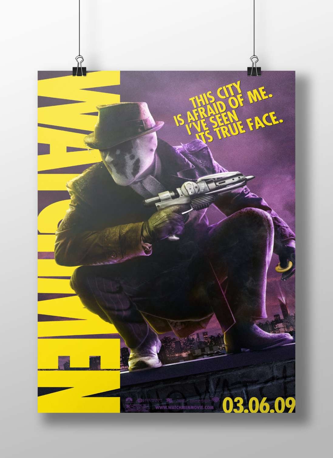 Watchmen (franchise/movie, as confirmed by the poster title "WATCHMEN" and release date 03.06.09 from OCR