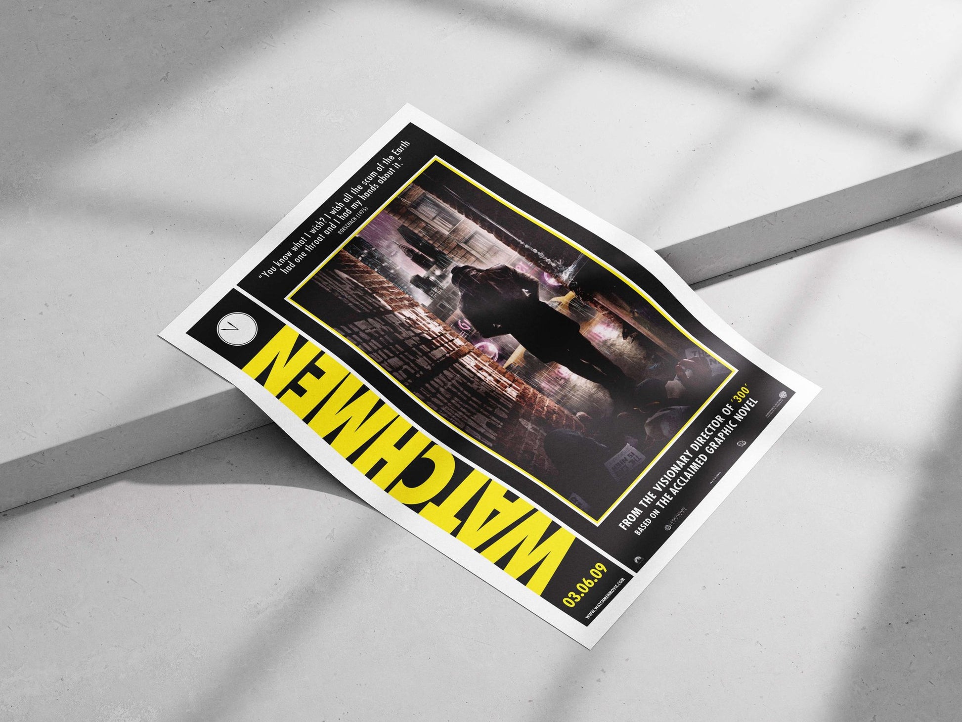 WATCHMEN (graphic novel franchise adapted into a movie) Rorschach - Nightmarish Vision Poster
