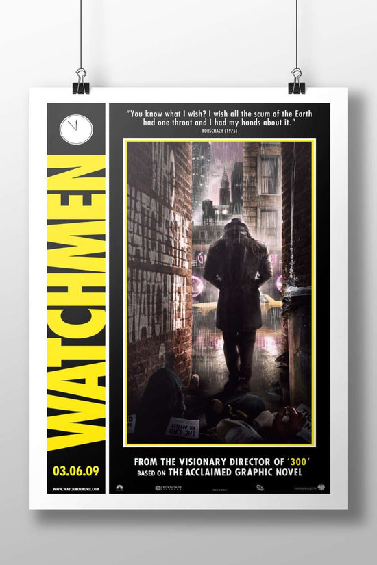 WATCHMEN (graphic novel franchise adapted into a movie) Rorschach - Nightmarish Vision Poster