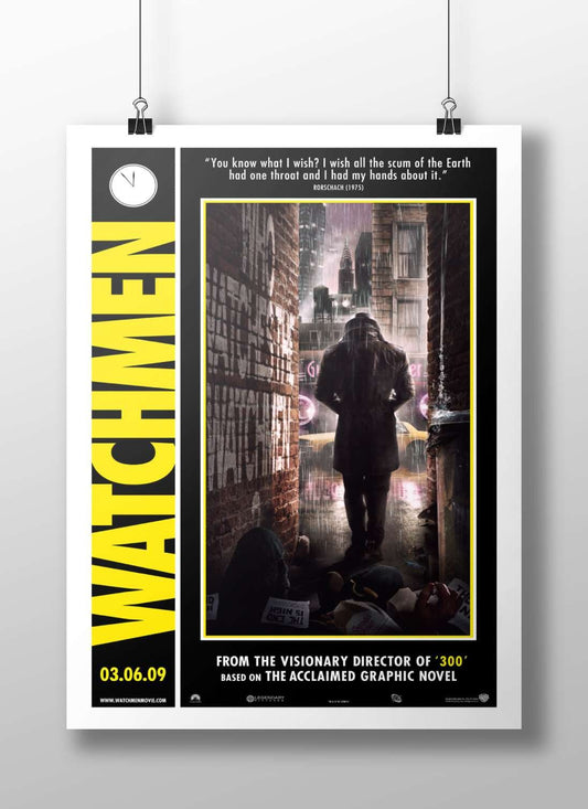 WATCHMEN (graphic novel franchise adapted into a movie) Rorschach - Nightmarish Vision Poster