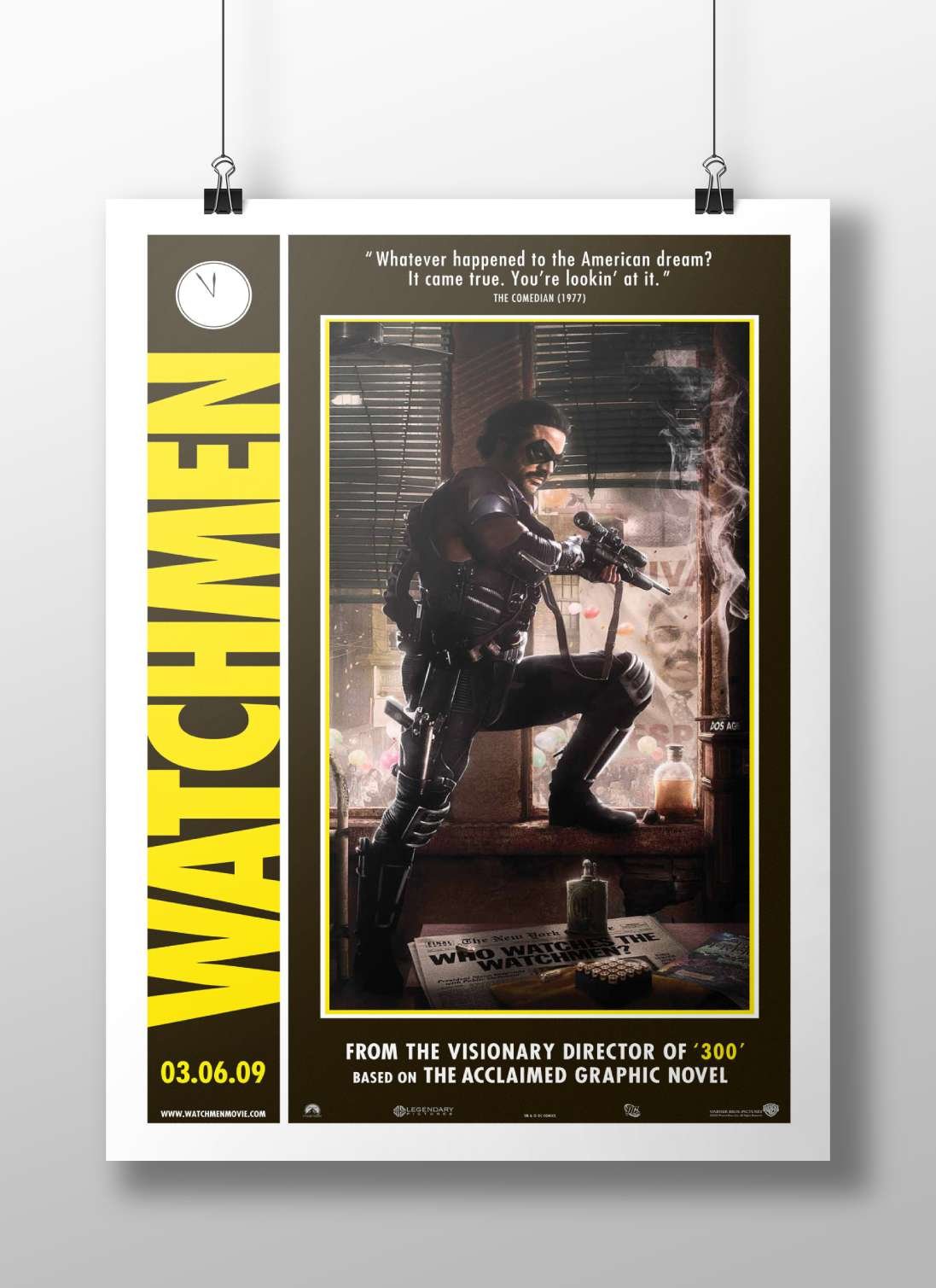 The Watchmen franchise (specifically the 2009 film adaptation based on the graphic novel). Rorschach -