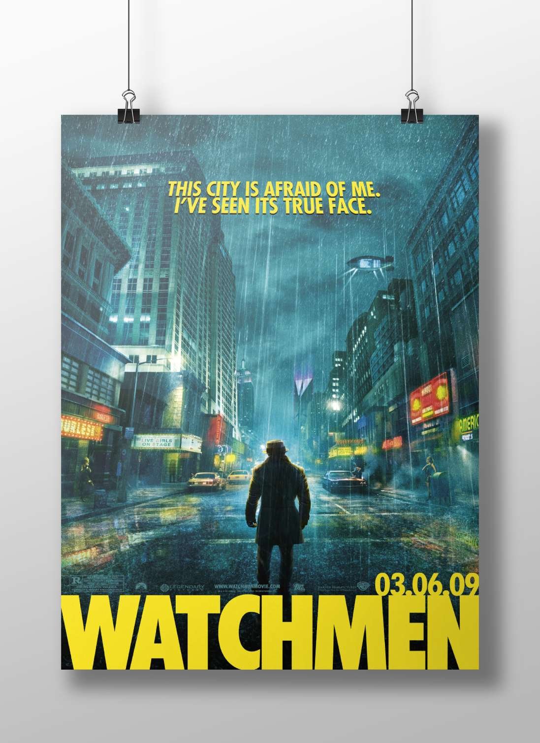 Watchmen (2009 film) Rorschach - Noir Icon Poster