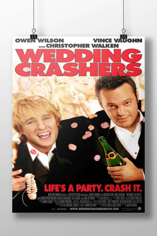 The movie "Wedding Crashers" starring Owen Wilson and Vince Vaughn. Wedding Crashers - Comedy Icon