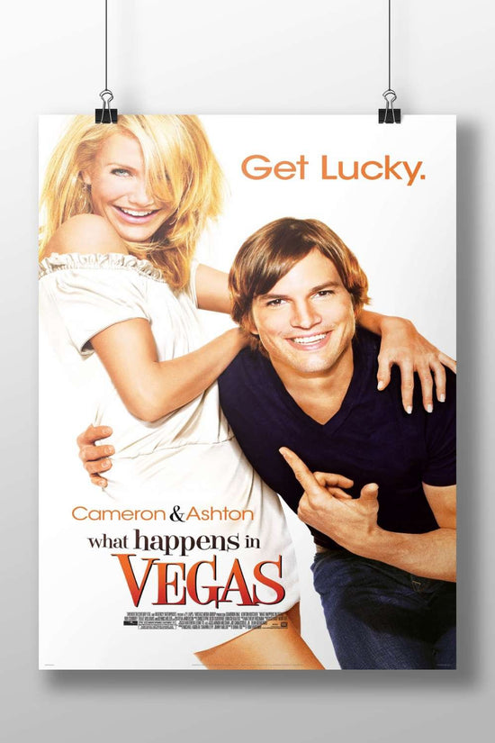 The movie "What Happens in Vegas" starring Ashton Kutcher and Cameron Diaz. What Happens In