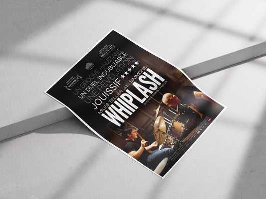 The movie Whiplash starring Miles Teller and J.K. Simmons. Miles Teller - Whiplash Inspirational Poster