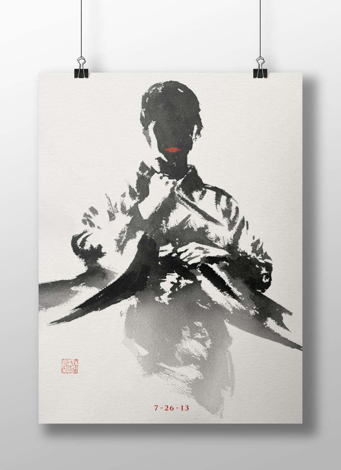 Character from the movie "7-26-13" (evidenced by OCR text). Jack Harper - Gritty Noir Poster
