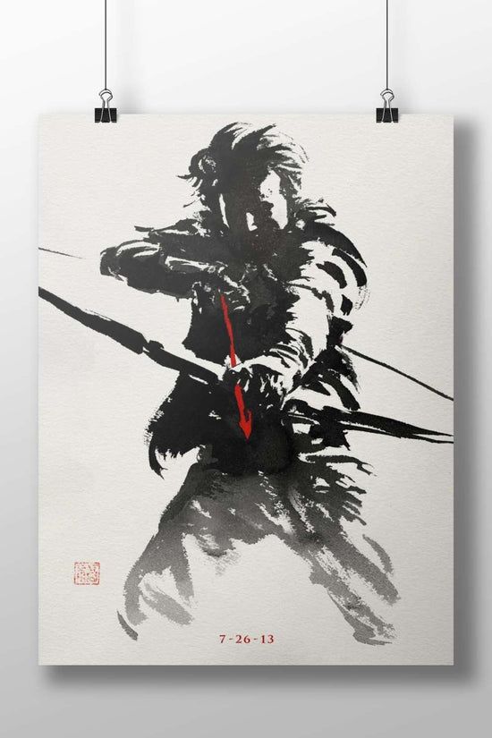 Hawkeye (Marvel) Hawkeye - Masterful Ink Wash Poster