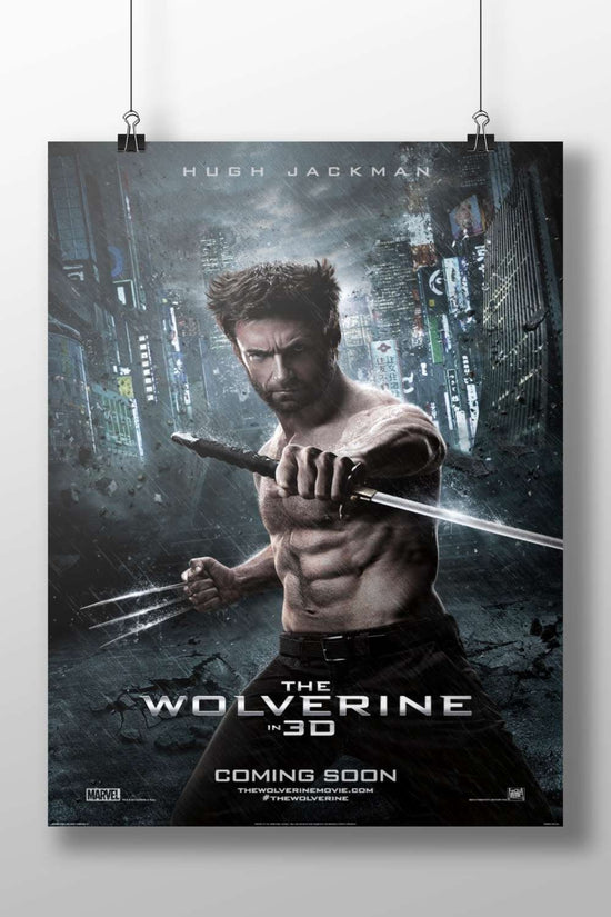 The Marvel movie "The Wolverine" featuring Hugh Jackman as Wolverine Wolverine - X-Men Noir Poster
