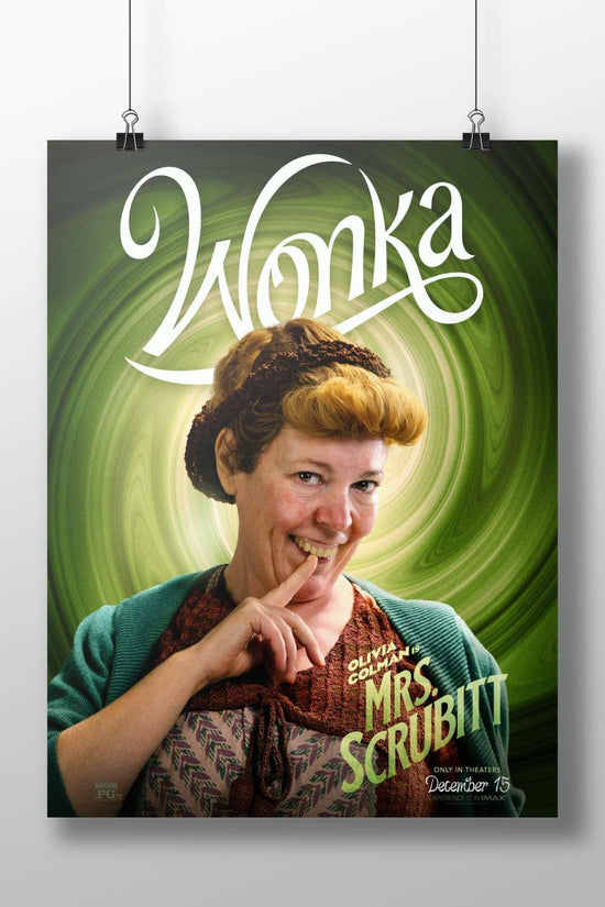 Mrs. Scrubbitt (character from the Wonka franchise) Willy Wonka'S Mother - Classic Pop Art Poster