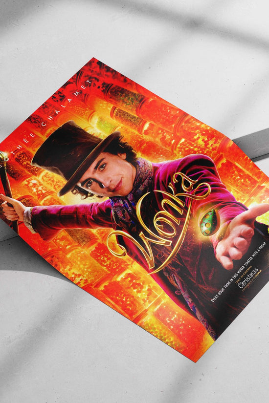 The film "Wonka" (franchise) starring Timothée Chalamet, confirmed by Tesseract OCR text referencing "Wonka" and