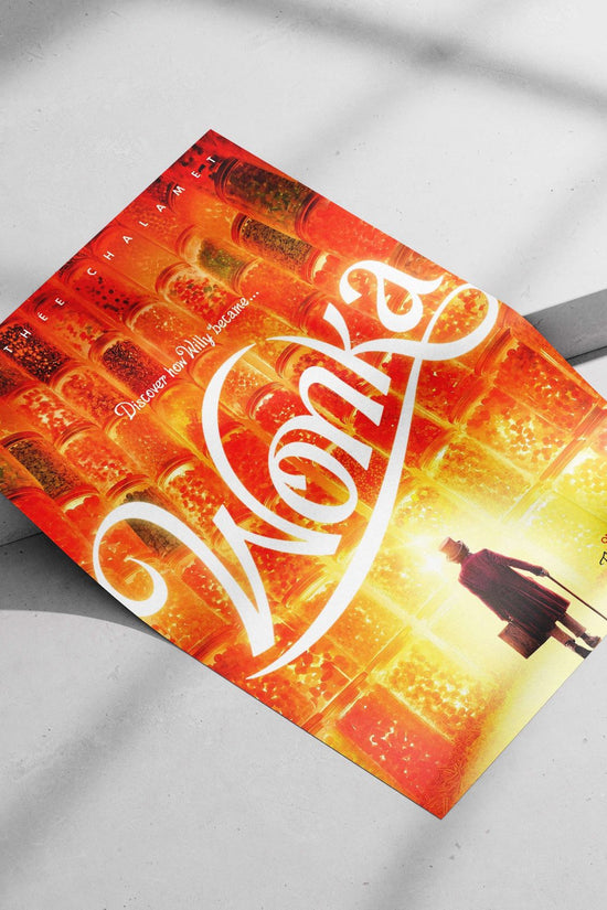 The 2023 Warner Bros. film "Wonka" Willy Wonka - Chocolate Factory Fantasy Poster