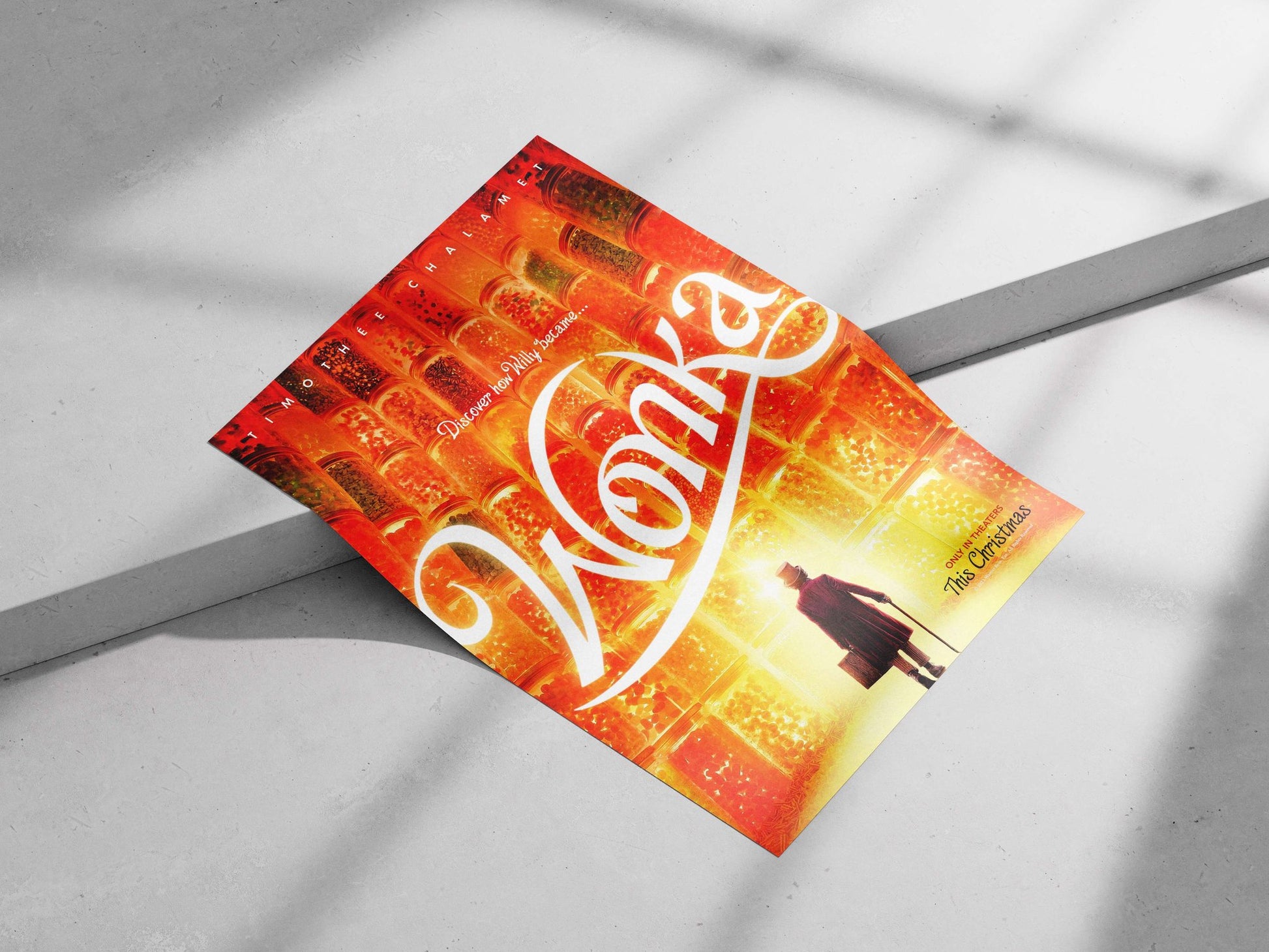 The 2023 Warner Bros. film "Wonka" Willy Wonka - Chocolate Factory Fantasy Poster