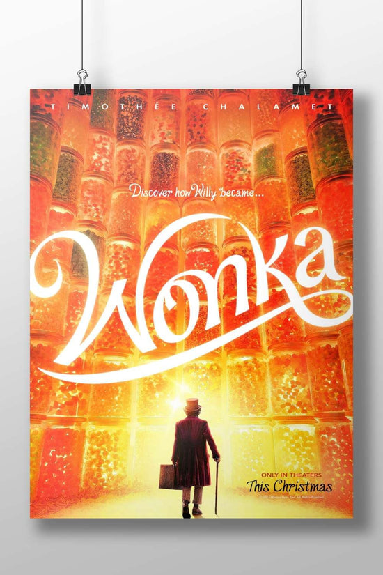 The 2023 Warner Bros. film "Wonka" Willy Wonka - Chocolate Factory Fantasy Poster
