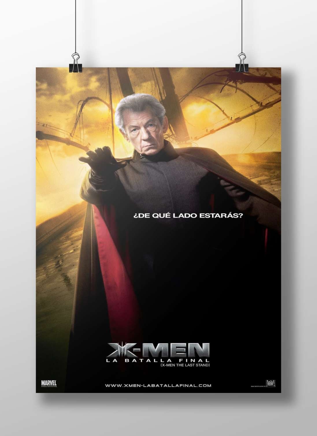 Magneto (Erik Lehnsherr) from X-Men franchise Magneto - Dark Legend Poster