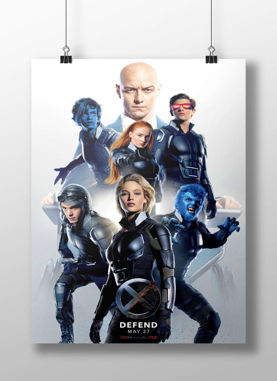 X-Men (franchise, specifically the movie X-Men: Days of Future Past based on "DEFEND MAY 27"