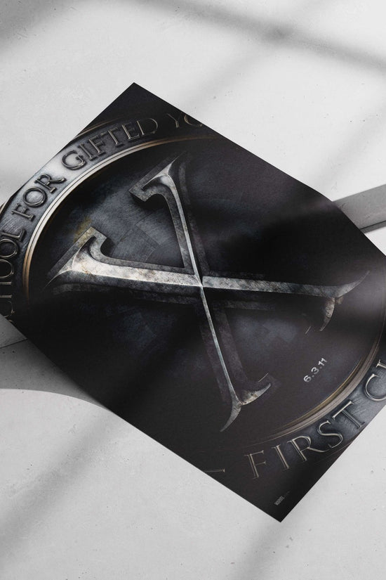 X-Men: First Class franchise logo (specifically the "X" emblem from the Marvel film) [X-Men: First