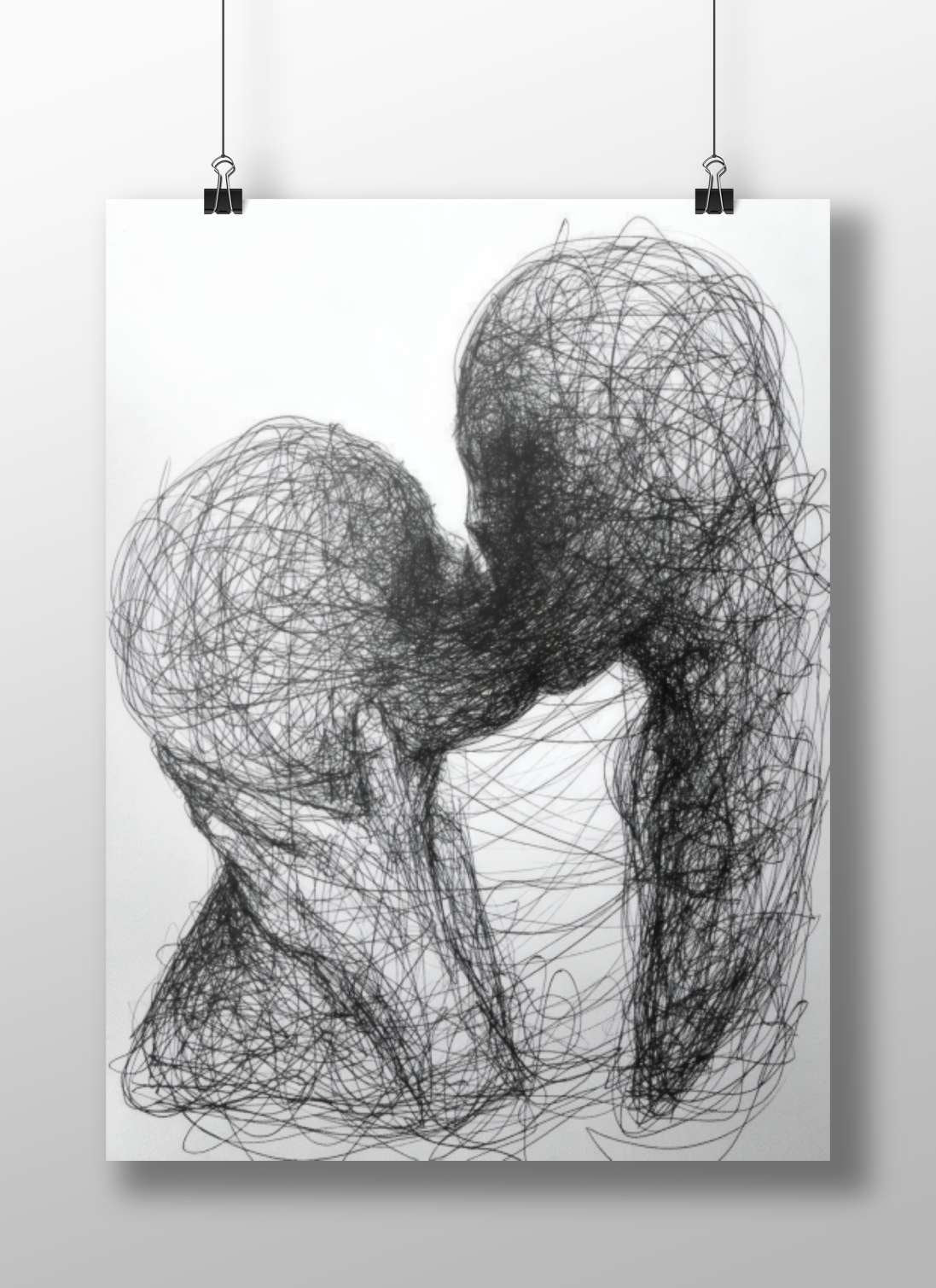 Non-Franchise/Abstract Art Contemporary Abstract Art Matte BoizzBoard rigid print — Art wall art India | PosterBoizz