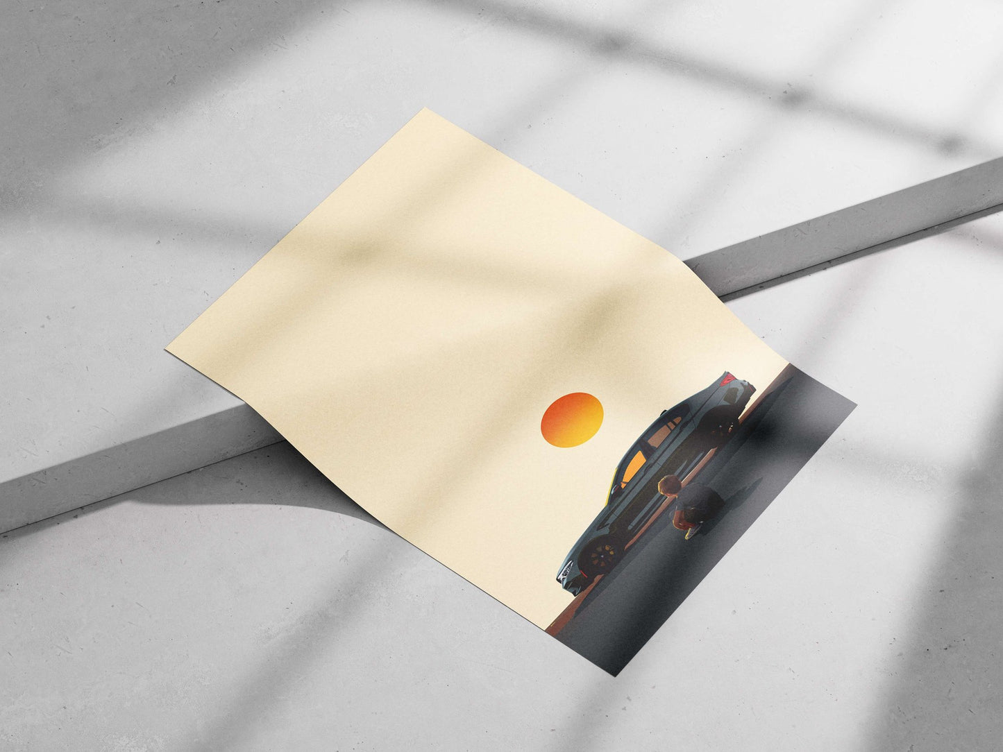 BMW 5 Series Main Subject: BMW 5 Series Matte poster print — Cars wall art India | PosterBoizz