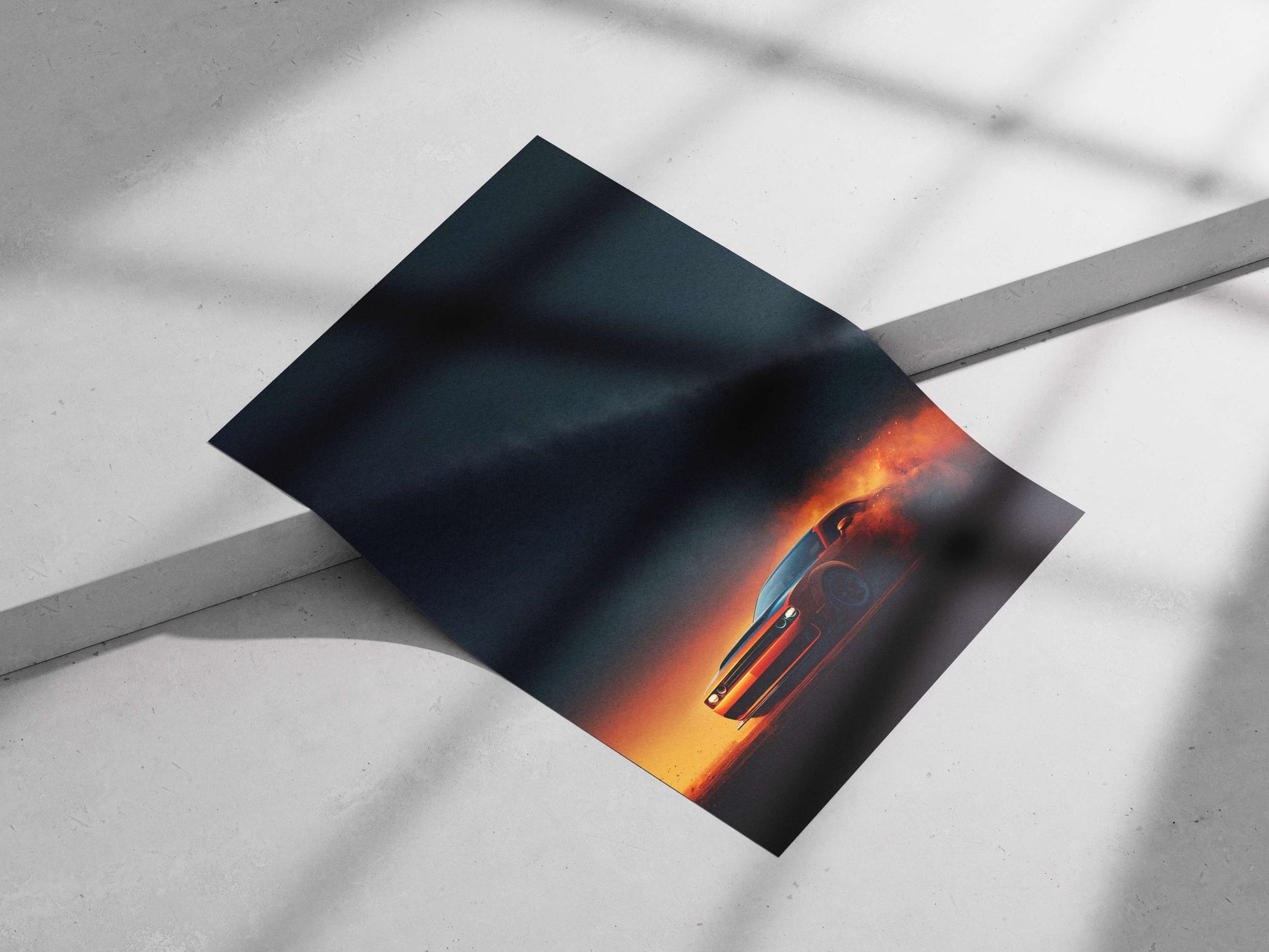 Dodge Charger SRT Hellcat Main Subject: Dodge Charger SRT Hellcat Matte poster print — Cars wall art India | PosterBoizz