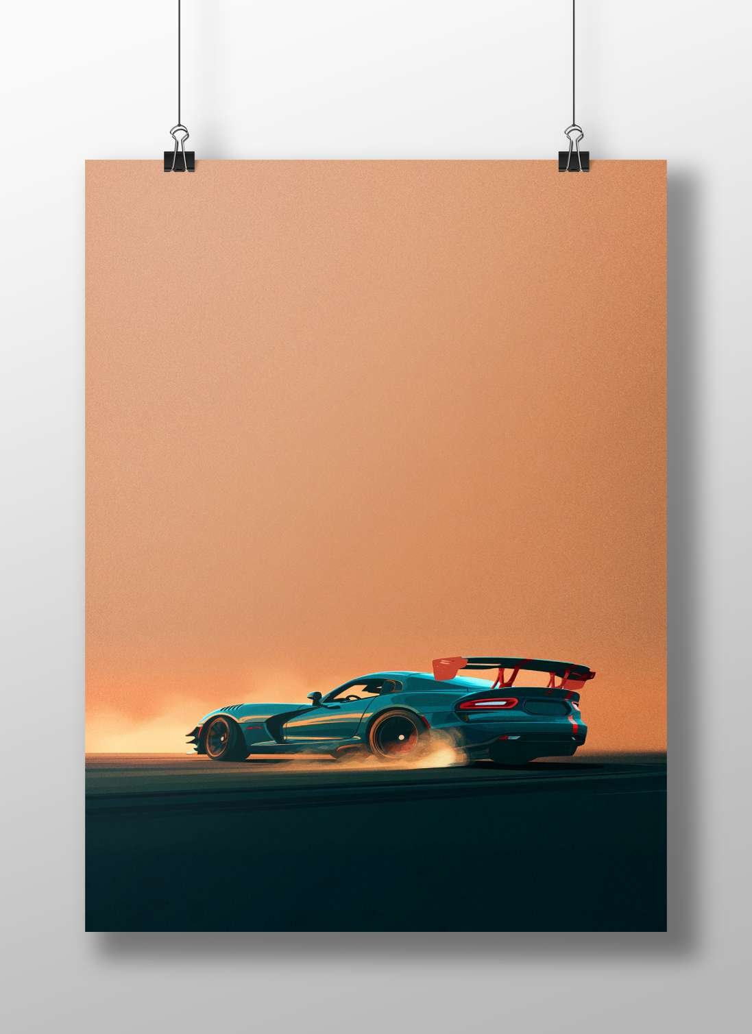Sports Car Main Subject: Sports Car Matte BoizzBoard rigid print — Cars wall art India | PosterBoizz