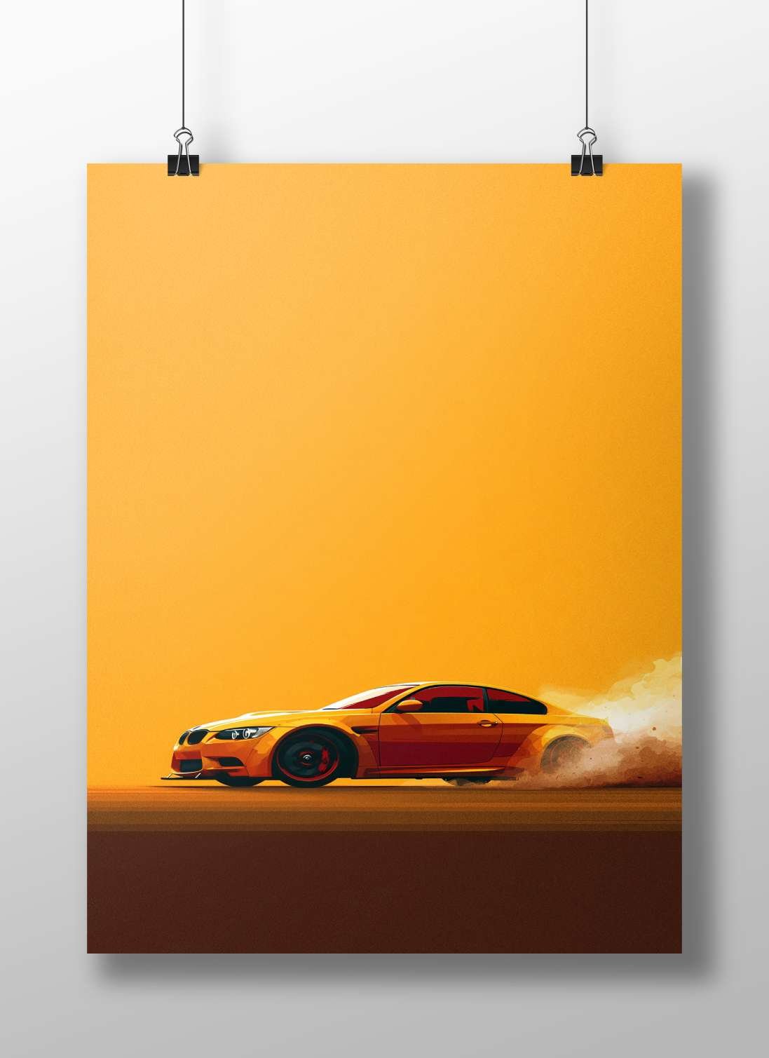 BMW M3 Main Subject: BMW M3 Matte BoizzBoard rigid print — Cars wall art India | PosterBoizz