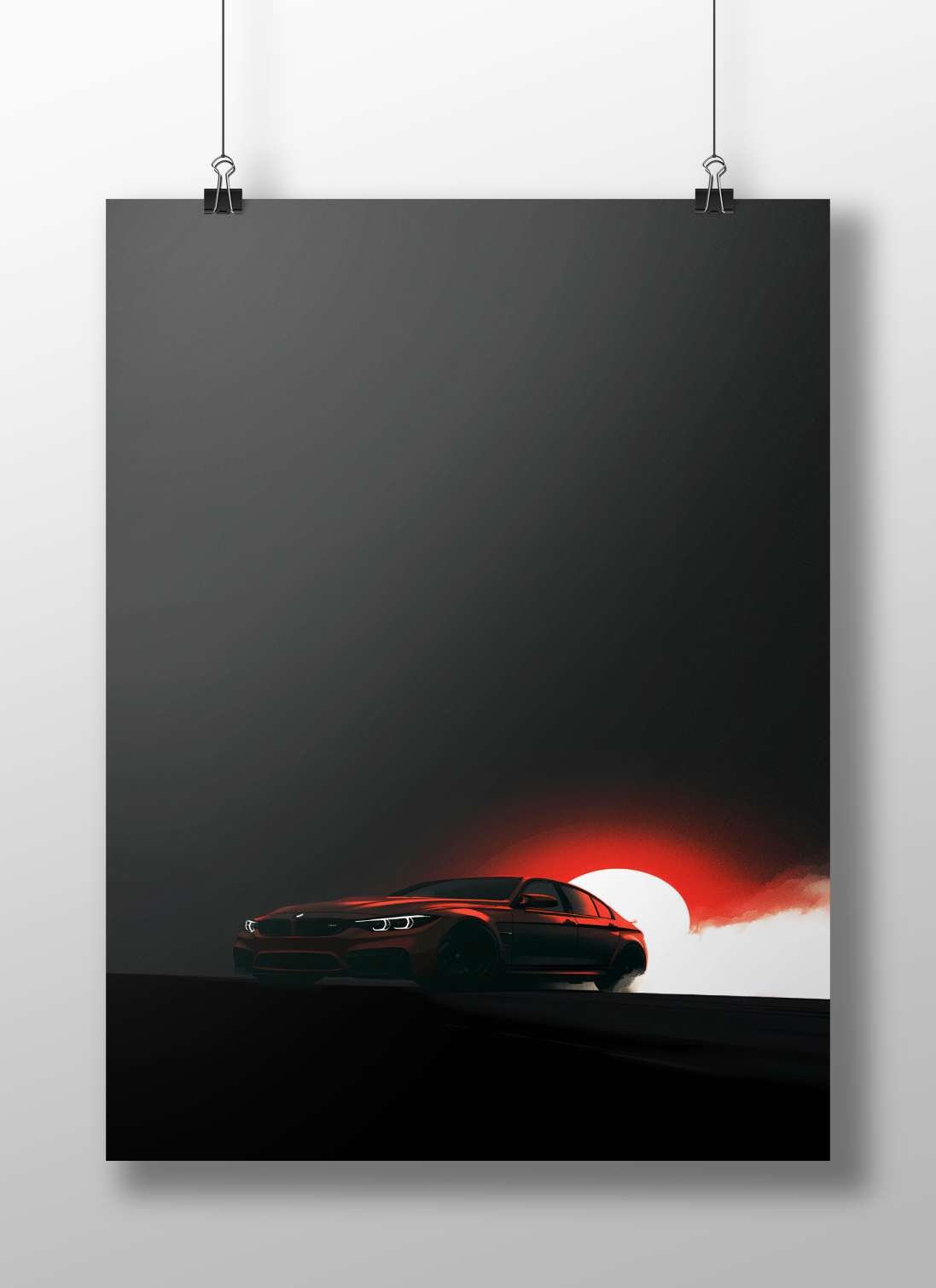 BMW M3 Main Subject: BMW M3 Matte BoizzBoard rigid print — Cars wall art India | PosterBoizz